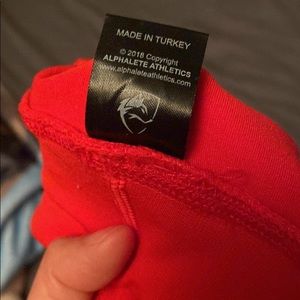 2018 Alphalete Red Revival Leggings